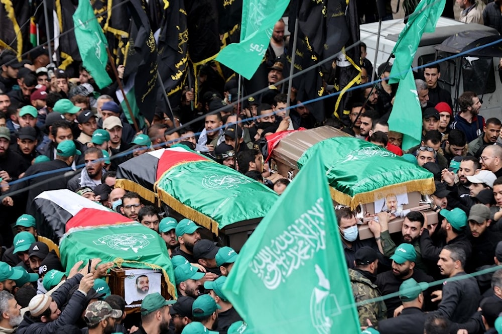 Thousands Attend Top Hamas Official Aruri’s Funeral In Beirut