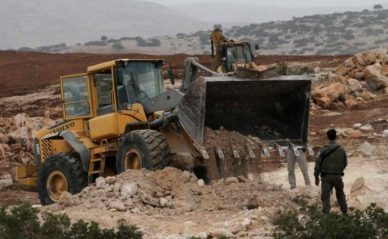 IOF bulldozes Palestinian-owned land in Bethlehem