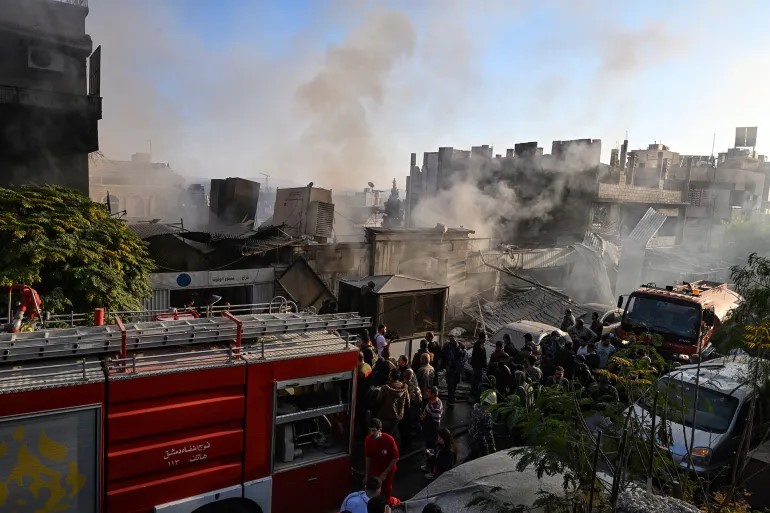 Israeli forces attacked the upscale Mazzeh district of Damascus, the second such strike in two days to hit the neighborhood home to embassies and UN offices, Syrian state-run media said.