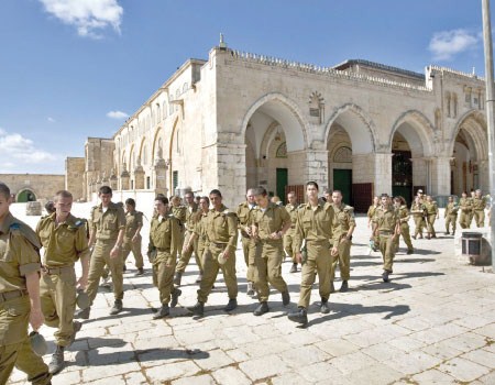 Occupation soldiers storm al Aqsa mosque